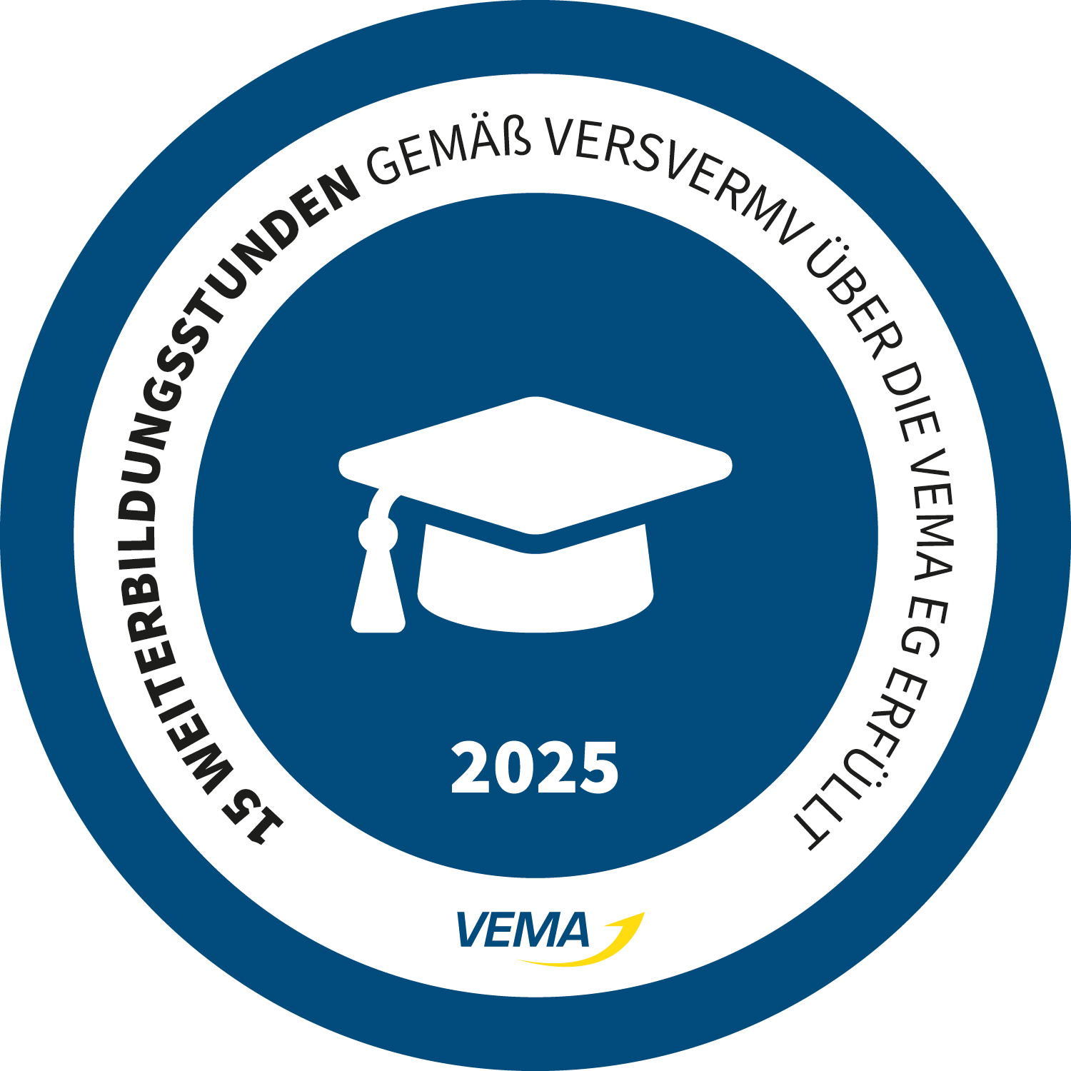 Weiterbildungssiegel VEMA 2025